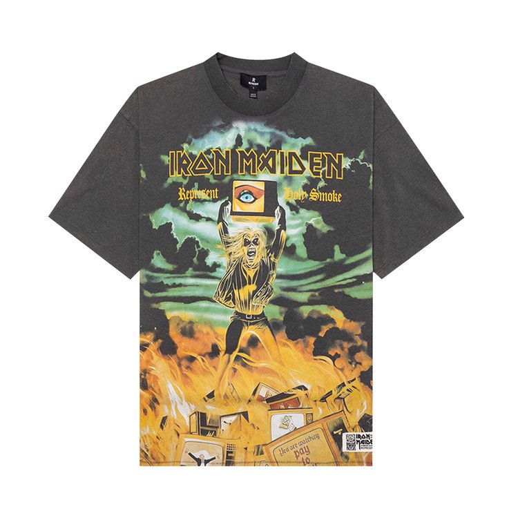 Represent Clo x Iron Maiden Holy Smoke T-Shirt 'Ash'