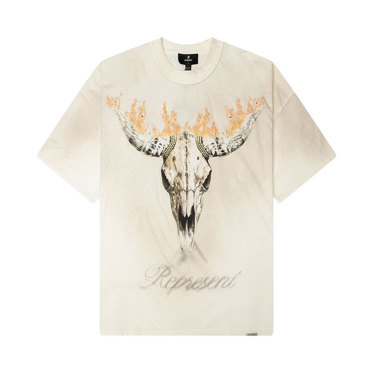 Represent Clo British Cowboys T-Shirt 'Washed Ecru'
