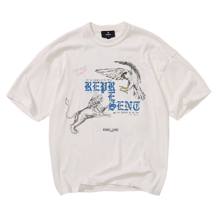 Represent Clo Enemy T-Shirt 'Flat White'