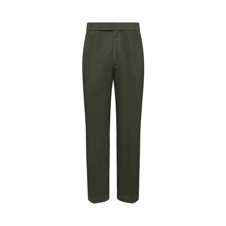 Thom Browne Utility Chino Trouser Garment Dye in Cotton Twill 'Green'