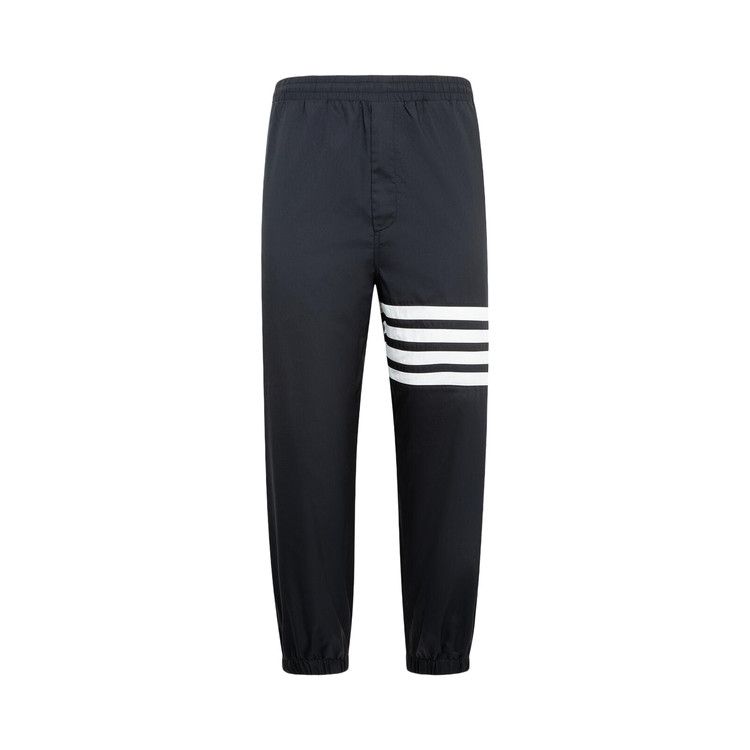 Thom Browne 4 Bar Drawcord Waist Track Pant In Shiny Ripstop 'Navy'