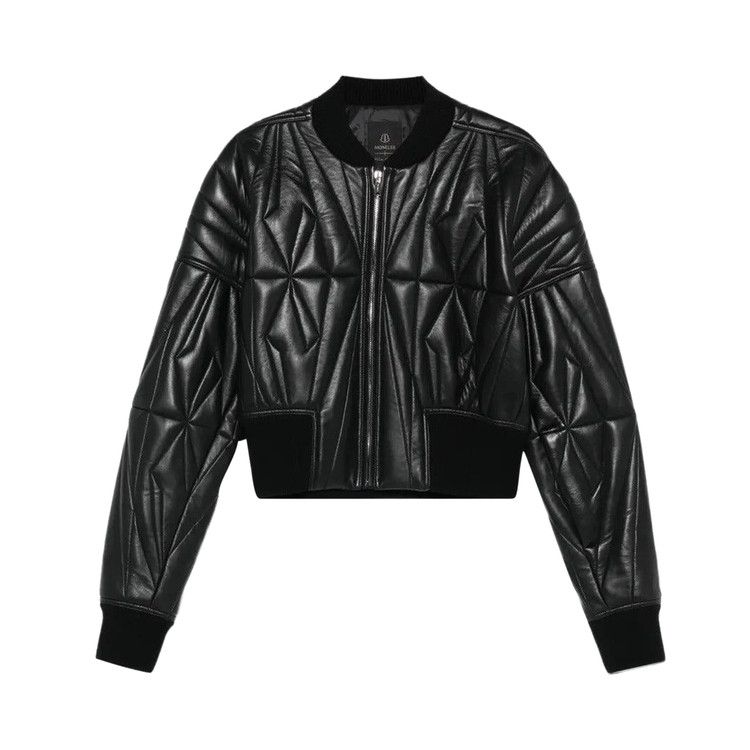 Rick Owens x Moncler Woven Geocamo Cropped Jacket 'Black'