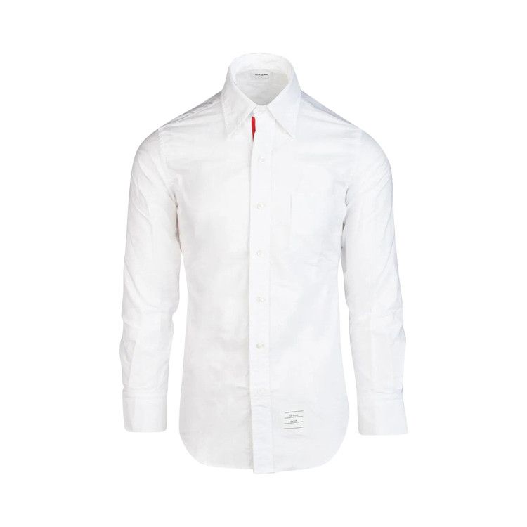 Thom Browne Classic Oxford Shirt With Grosgrain Placket 'White'