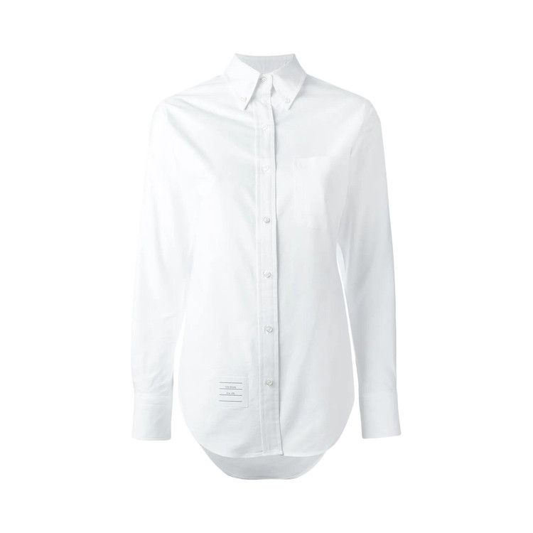 Thom Browne Button Down PC Long-Sleeve Shirt 'White'