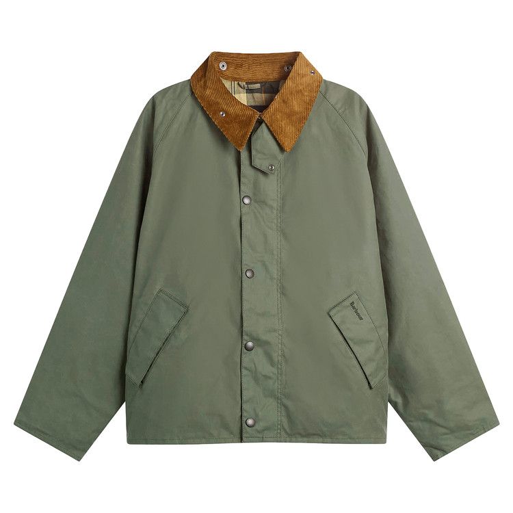 Barbour Transport Wax Jacket 'Light Moss'