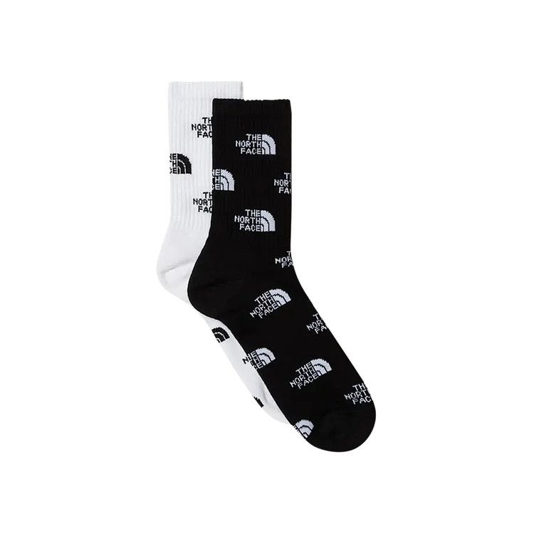 The North Face Everyday Crew Socks (2 Pairs) 'TNF Black/TNF White'