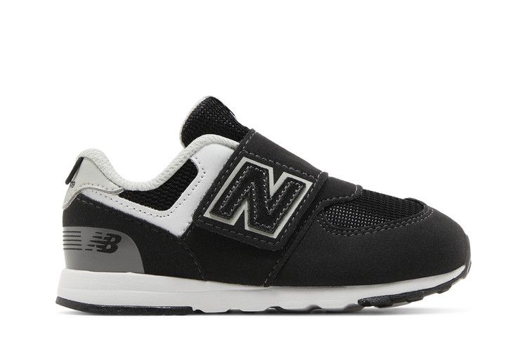 New Balance 574 New-B Hook & Loop Toddler Wide 'Black White'