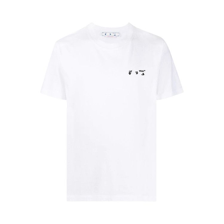 Off-White OW Logo Slim Short-Sleeve Tee 'White/Black'