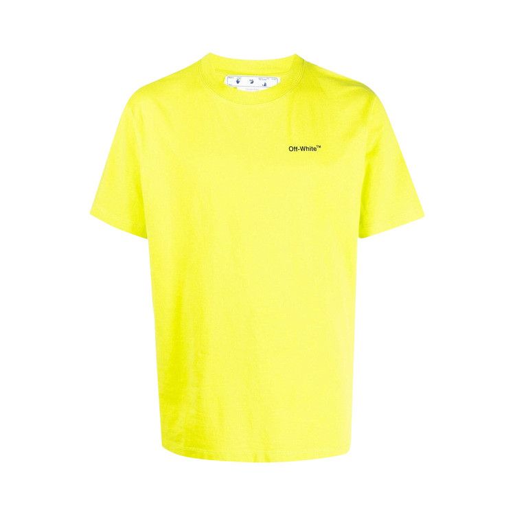 Off-White Caravaggio Arrow Slim Short-Sleeve Tee 'Lime Black'
