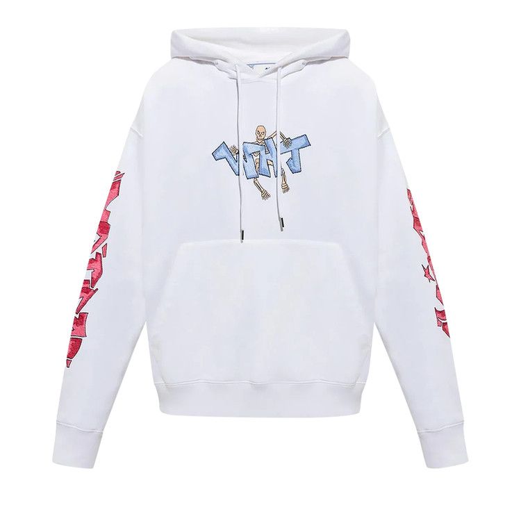 Off-White Graff Pupp Skate Hoodie 'White/Multicolor'