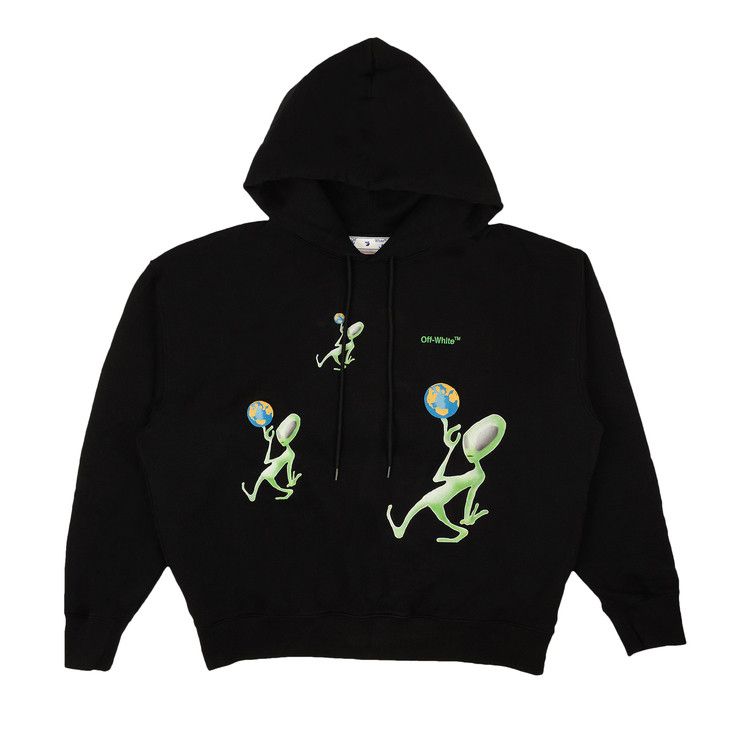 Off-White Alien Arrow Skate Hoodie 'Black'
