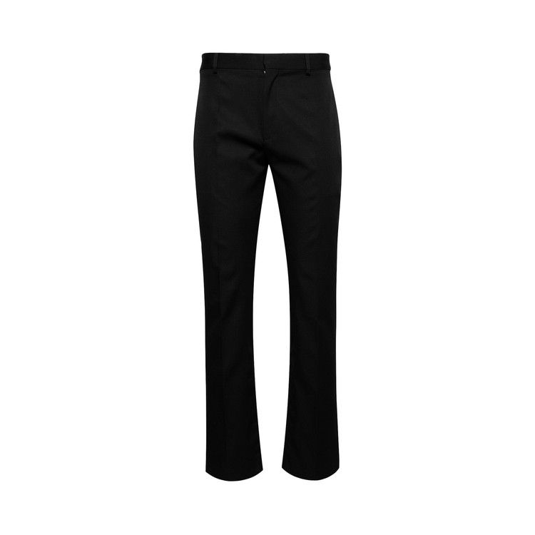 Off-White Emblem Wool Slim Zip Detail Pant 'Black/Black'