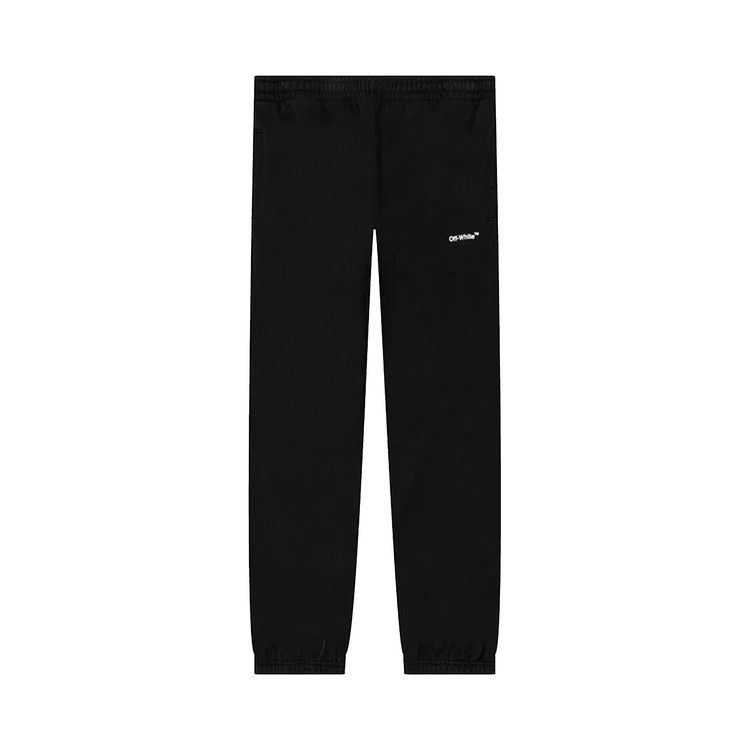Off-White Wave Diag Slim Sweatpant 'Black/White'