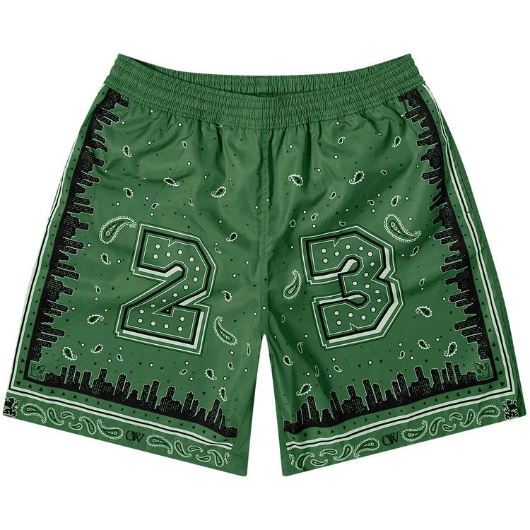 Off-White Bandana Surfer Swim Shorts 'Multicolor'