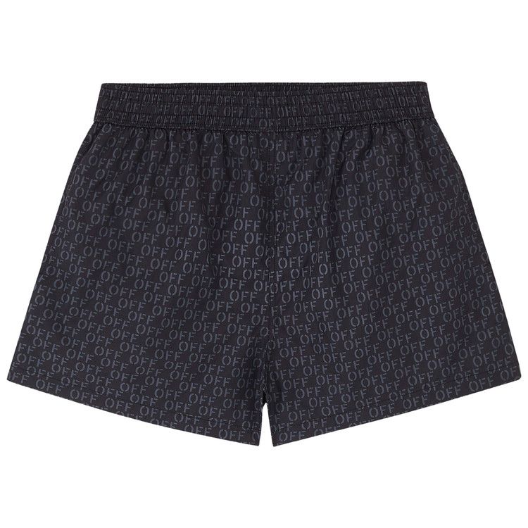 Off-White Off Stamp All Over Swim Shorts 'Black'