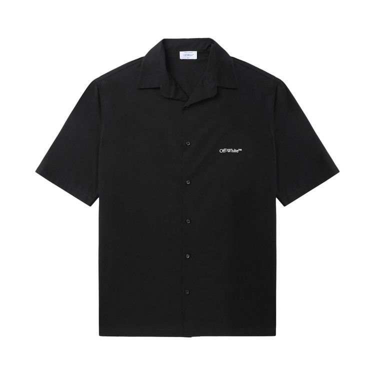 Off-White Gothic Arrow Poplin Bowling Shirt 'Black/White'