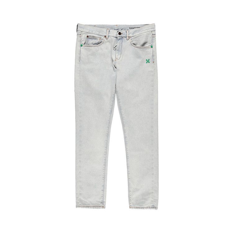 Off-White Slim Jeans 'Bleach Mint'
