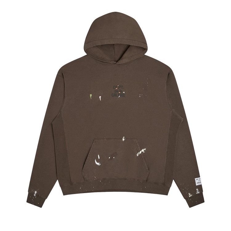 Gallery Dept. French Logo Painted Hoodie 'Sepia'