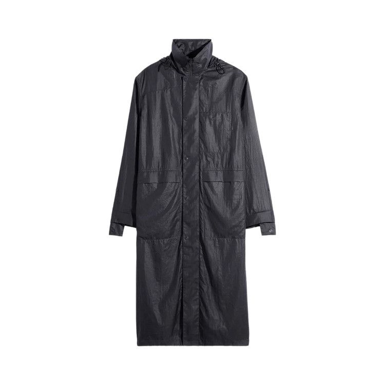 Lemaire Hooded Raincoat 'Ash Black'