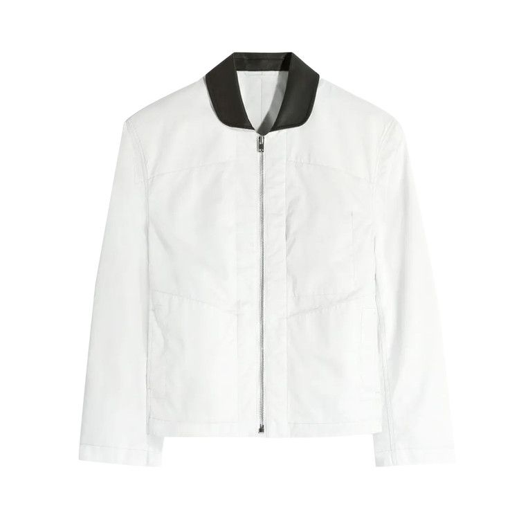 Lemaire Leather Collar Blouson 'Rice Powder'