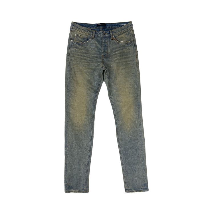 PURPLE BRAND Glitter Dirty Jeans 'Light Indigo'