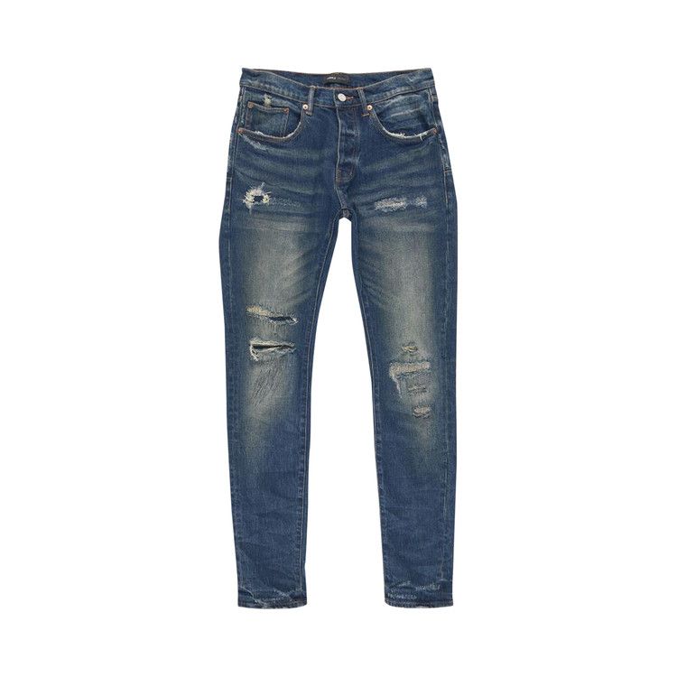 PURPLE BRAND Light Destroy Pants 'Dark Indigo'
