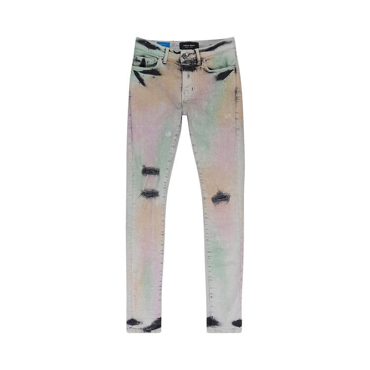 PURPLE BRAND Muted Skinny Jeans 'Acid Camo'