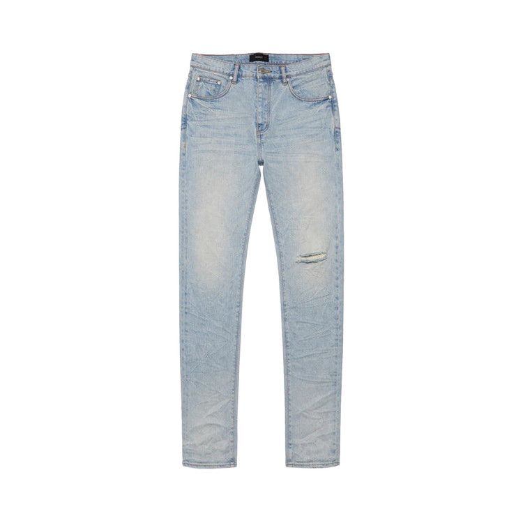 PURPLE BRAND Low Rise Skinny Granita Jean 'Light Indigo'