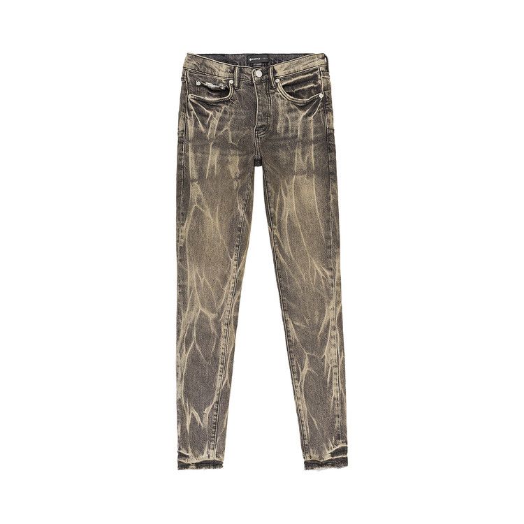 PURPLE BRAND Washed Tie Acid Skinny Jeans 'Black'