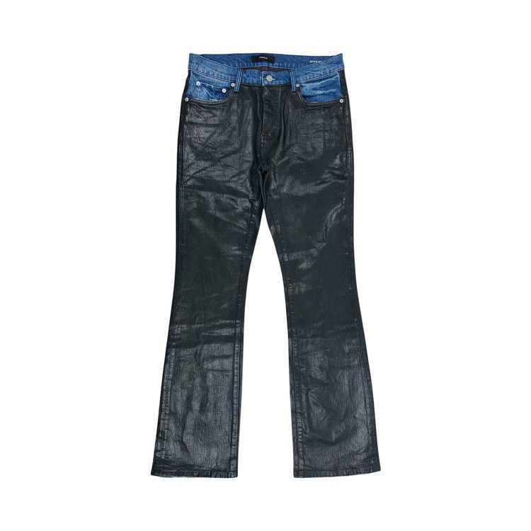 PURPLE BRAND Coated Indigo Flare 'Black'
