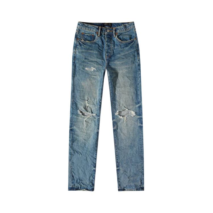 PURPLE BRAND Mid Rise Straight Jeans 'Vintage Aged Indigo/Blowout'
