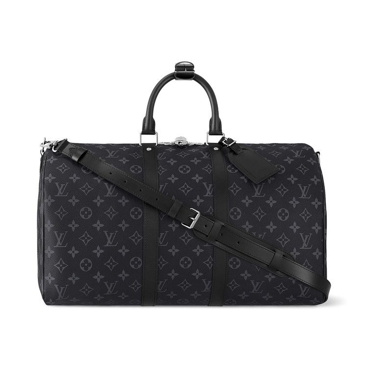Louis Vuitton Keepall Bandoulière 50 Mon Monogram (Custom Order) 'Black Monogram Eclipse Canvas'
