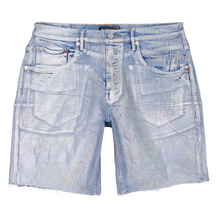 PURPLE BRAND Iridescent Shorts 'Light Indigo/Pearl'