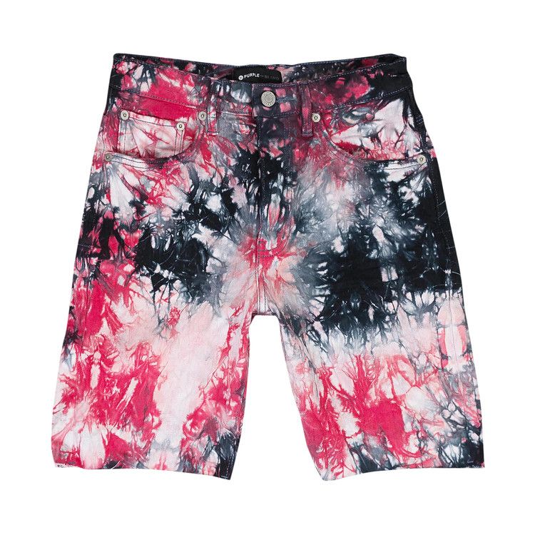 PURPLE BRAND Tie Dye Jacquard Monogram Shorts 'Black'