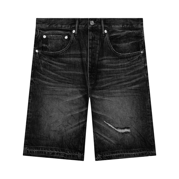 PURPLE BRAND Smoke Worn Vintage Shorts 'Black'