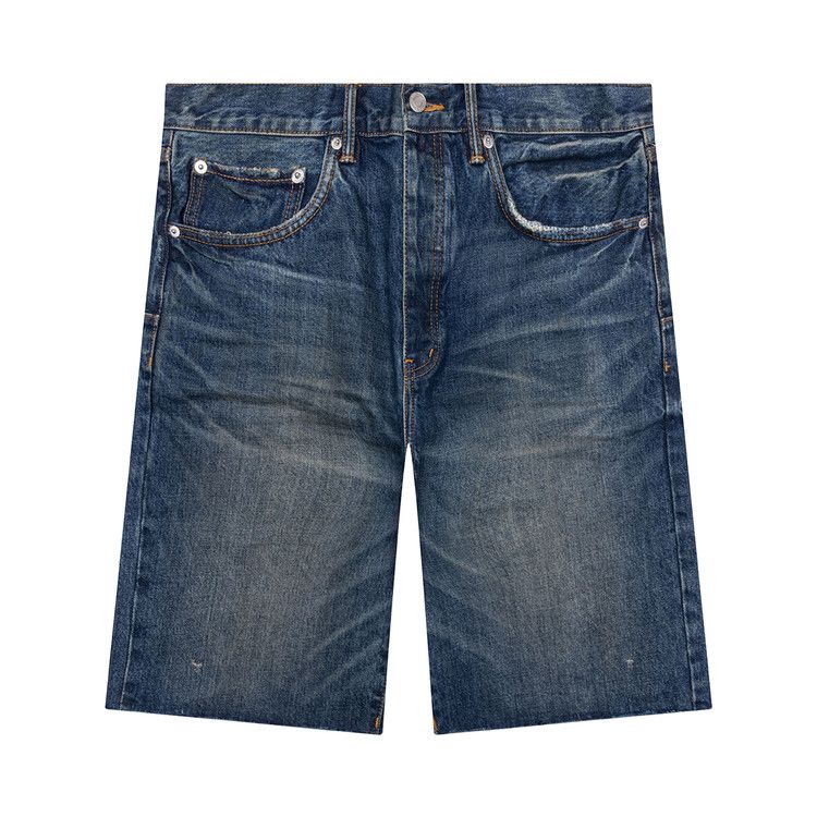 PURPLE BRAND Worn Vintage Shorts 'Mid Indigo'