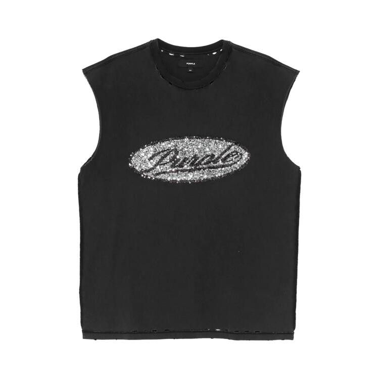 PURPLE BRAND Script Tank Top 'Black'