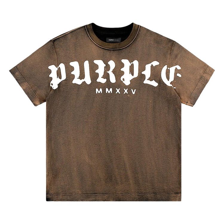 PURPLE BRAND Textured Jersey Tee 'Orange Overdye'