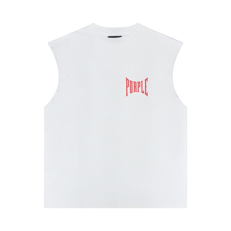 PURPLE BRAND Oversized Cut Off Tee 'Off White'