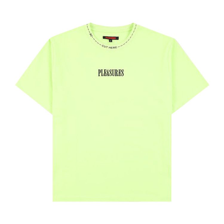 Pleasures Cut Here Heavyweight Shirt 'Lime'