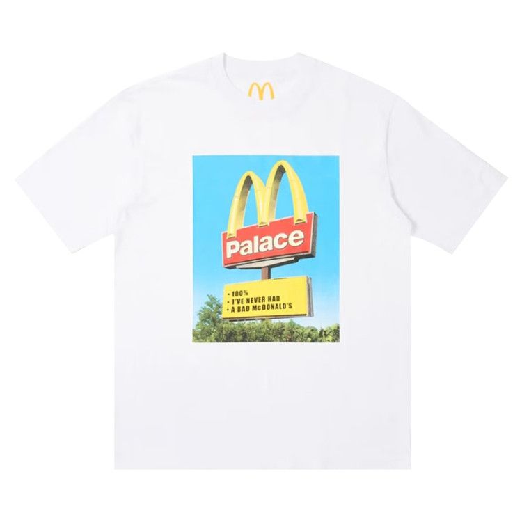 Palace x McDonald's Sign T-Shirt 'White'