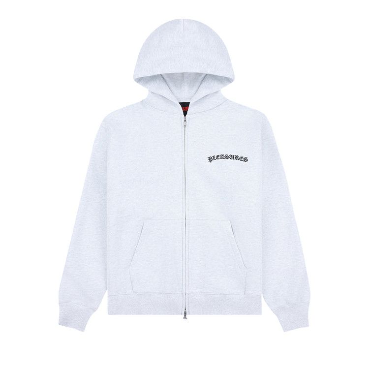 Pleasures Neural Zip Hoodie 'Heather Grey'