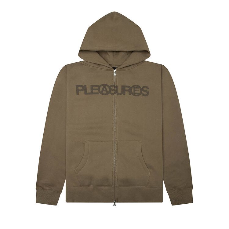 Pleasures Zine Zip Hoodie 'Mud'