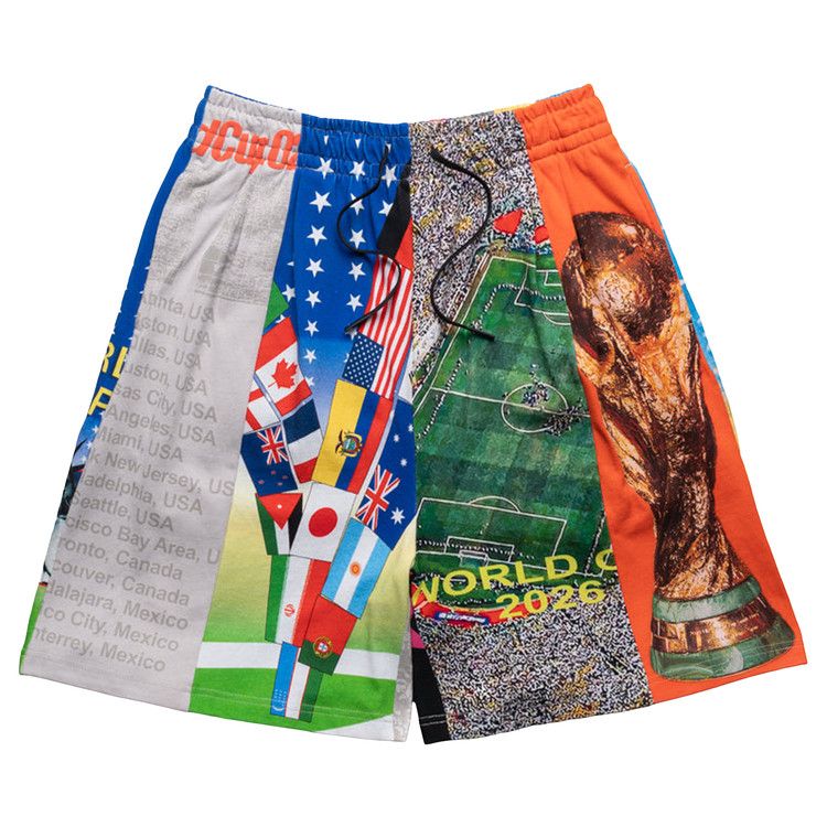 Pleasures World Cup Wide Shorts 'Multicolor'