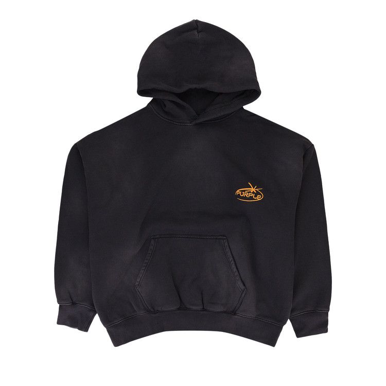 PURPLE BRAND Heavy Dry Fleece Pullover Hoodie 'Black'