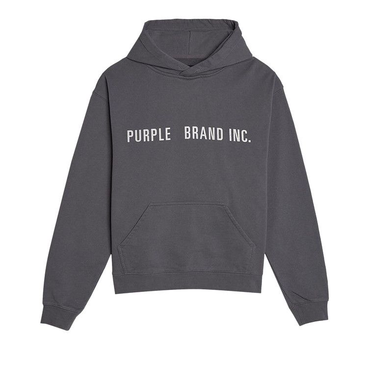 PURPLE BRAND Artifact Embroidered Hoodie 'Charcoal'
