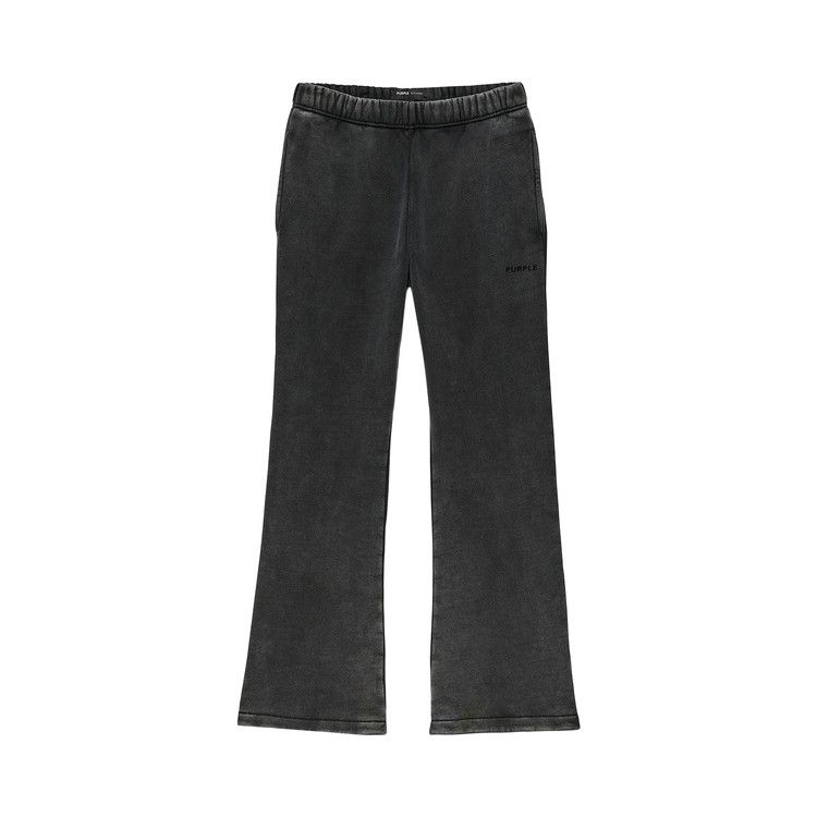 PURPLE BRAND Fleece Flared Pant 'Black'