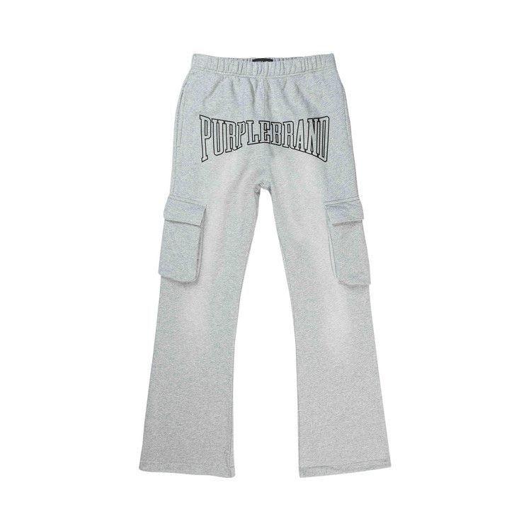PURPLE BRAND Flared Cargo Sweatpants 'Heather'