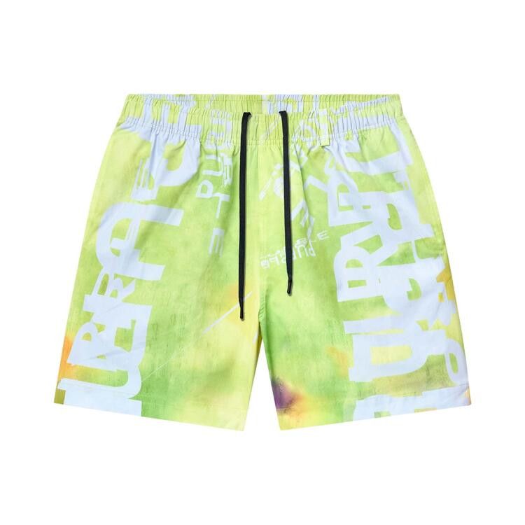 PURPLE BRAND All Round Shorts 'Green/White'