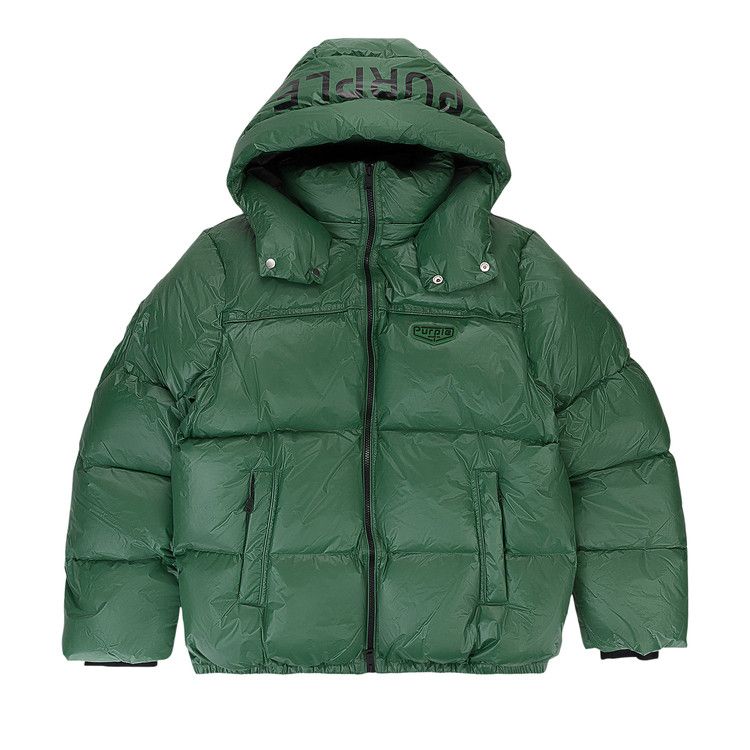 PURPLE BRAND Nylon Down Puffer Jacket 'Green'